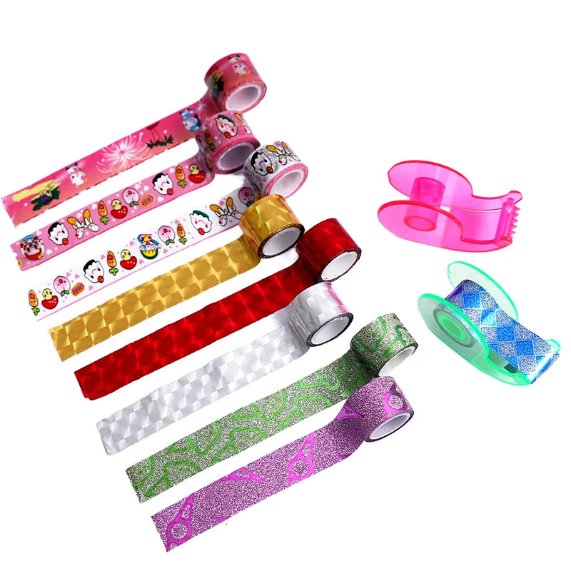 Decorative DIY Tape Set – 24 Rolls with 3 Dispensers