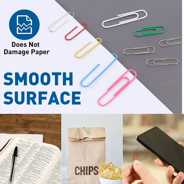 Colorful Office Plastic Paper Clips