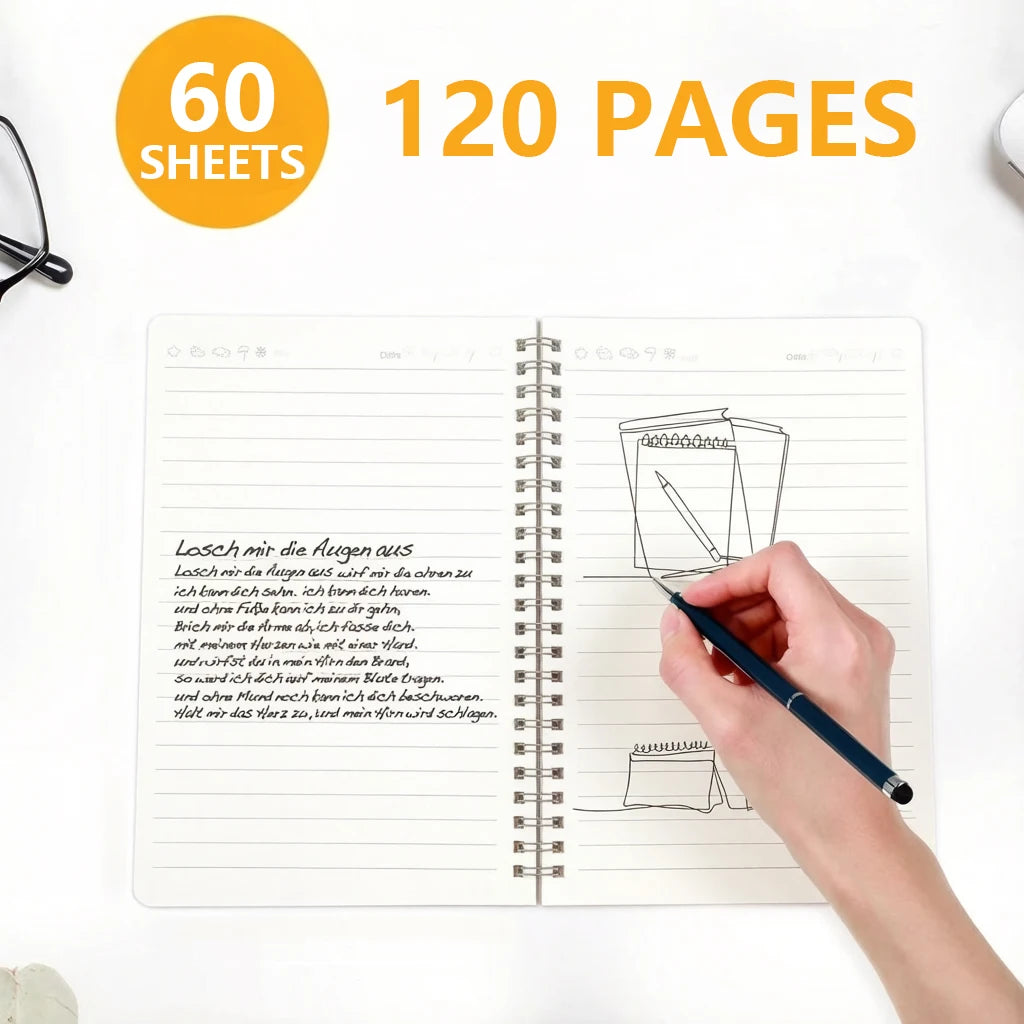 PP Cover Spiral Notepad 60 Sheets