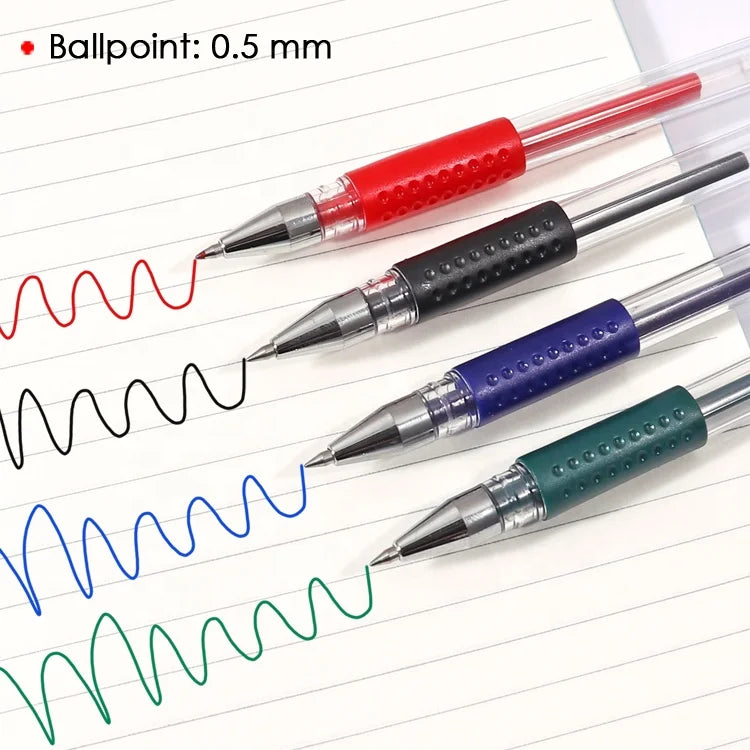 Plastic Gel Ink Pens 0.5mm – Pack of 4