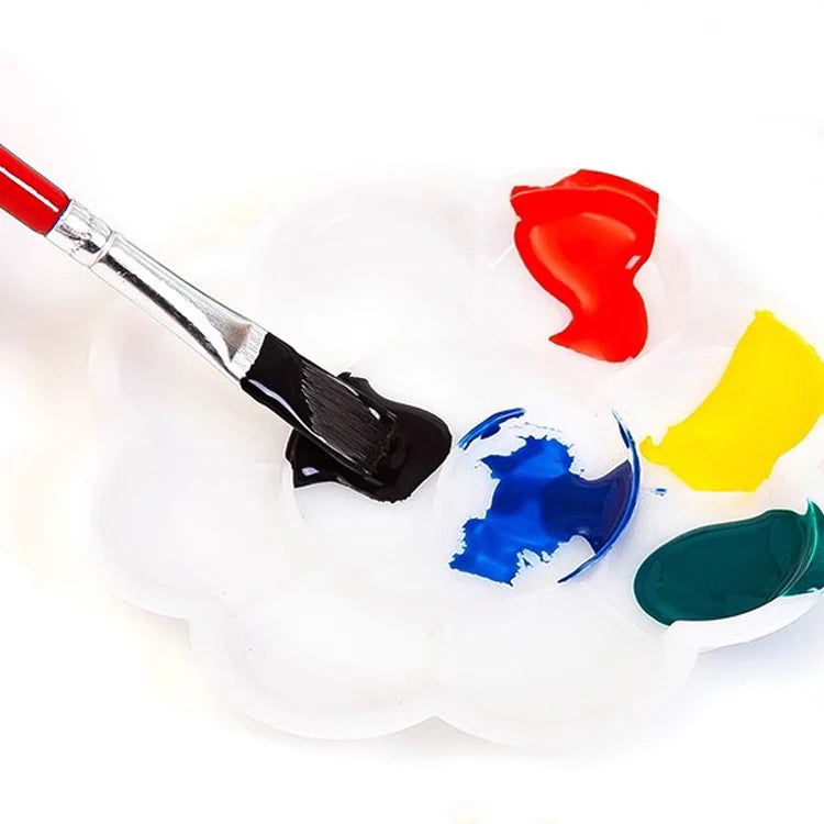 Flat Nylon Artist Paint Brush Set – 5 Pieces