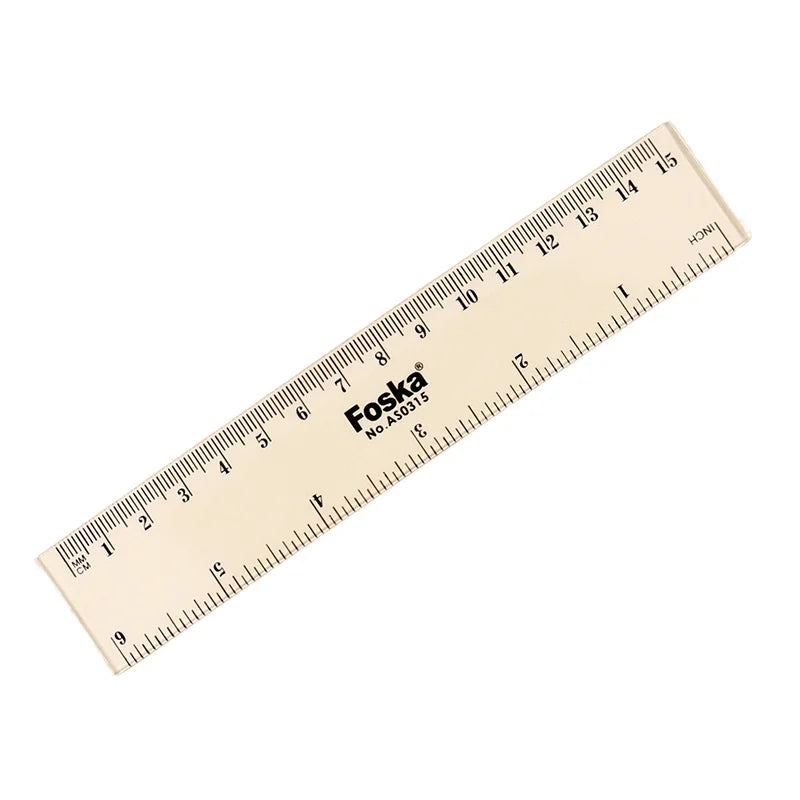 Transparent Plastic Straight Ruler 15cm