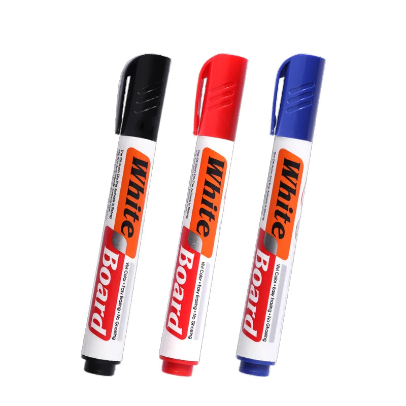 Dry Erase Whiteboard Markers with Smudge-Proof Ink – Pack of 3