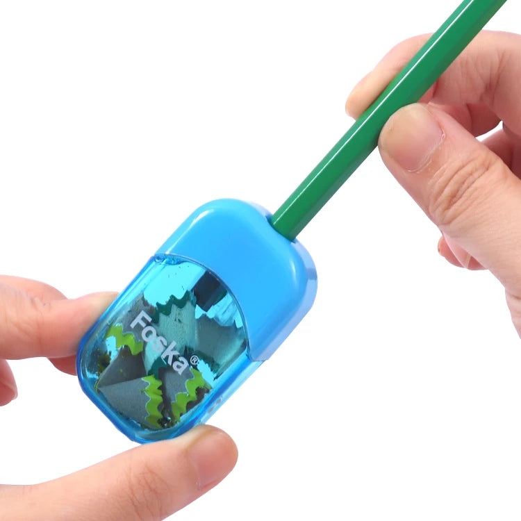 Transparent Pencil Sharpener with Lid