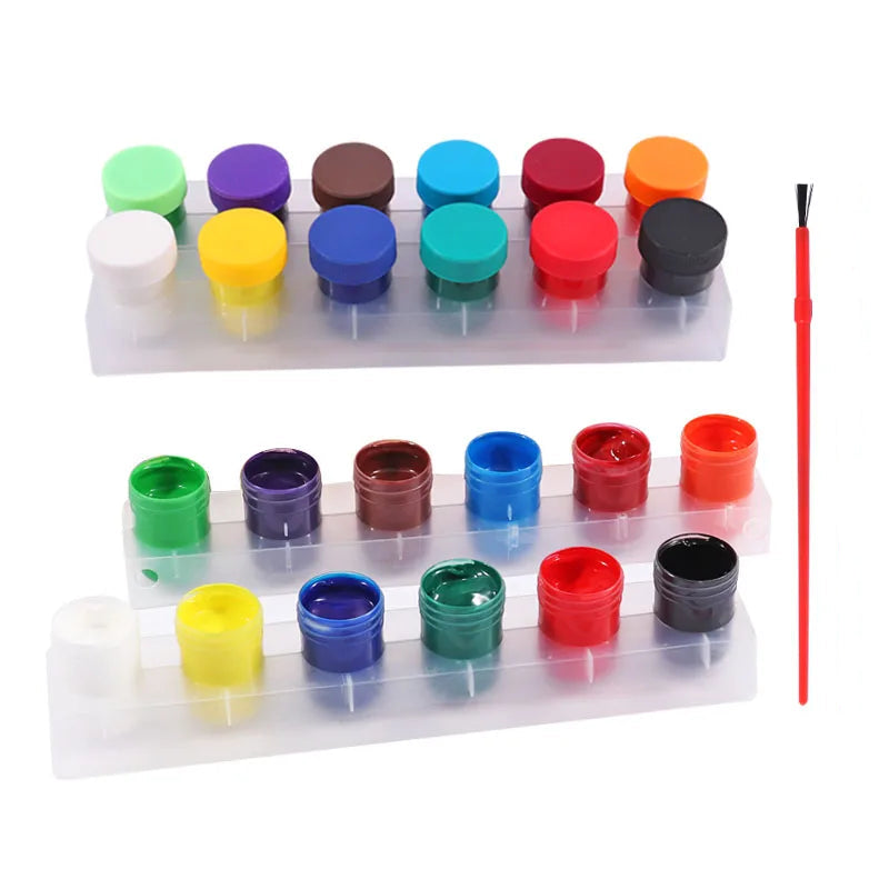 Non-Toxic Tempera Paint Set – 12 Colors