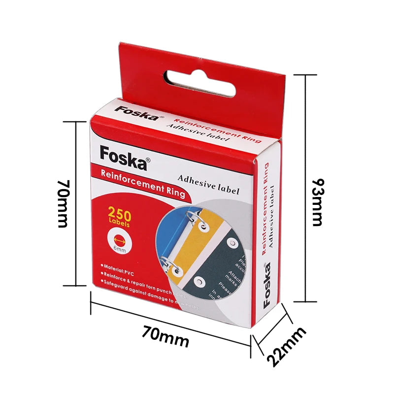 Hole Reinforcing Ring Labels – Roll of 250
