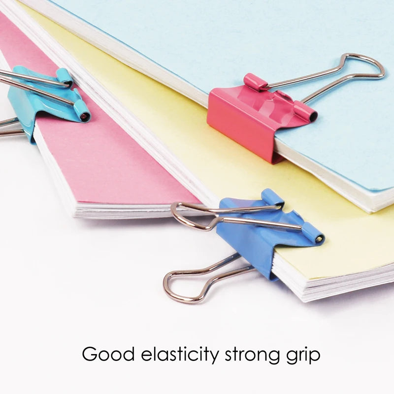 Color Metal Binder Clips 19mm – Pack of 32
