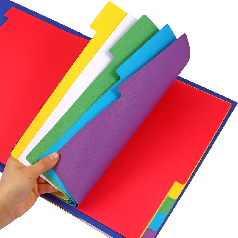A4 Paper Index Dividers – 10 Tabs, Assorted Colours