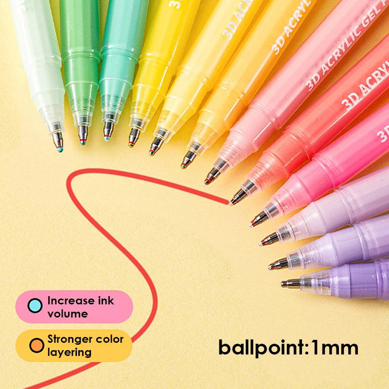3D Acrylic Gel Pen Gift Box