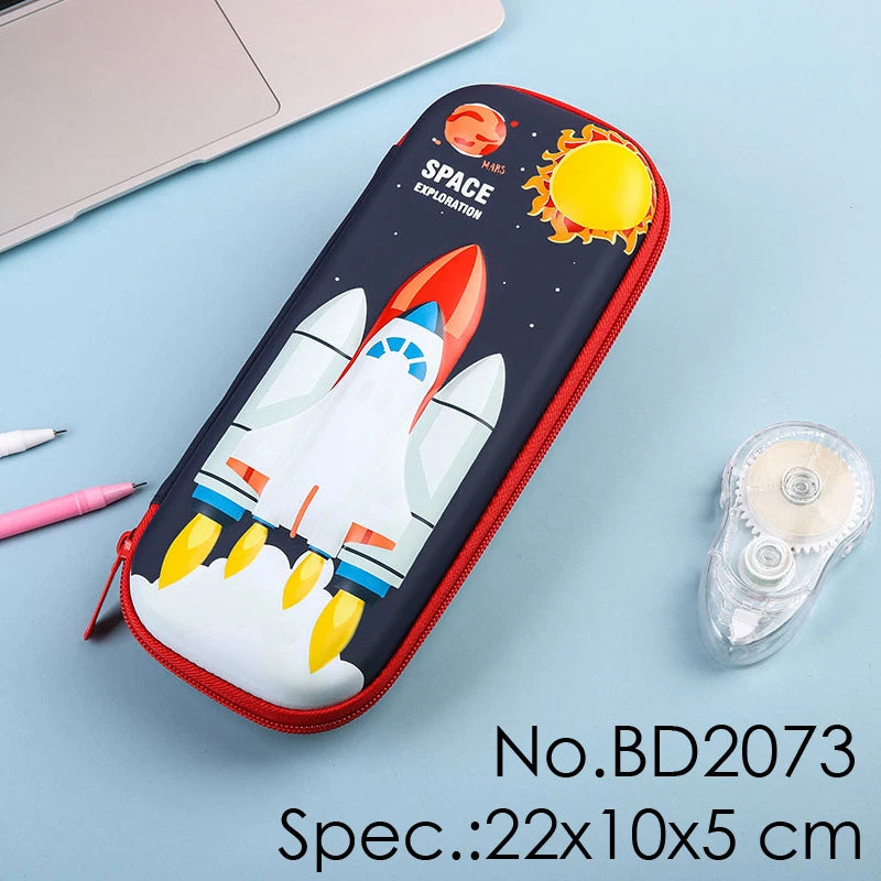 3D EVA Cartoon Animal Zipper Pencil Bag