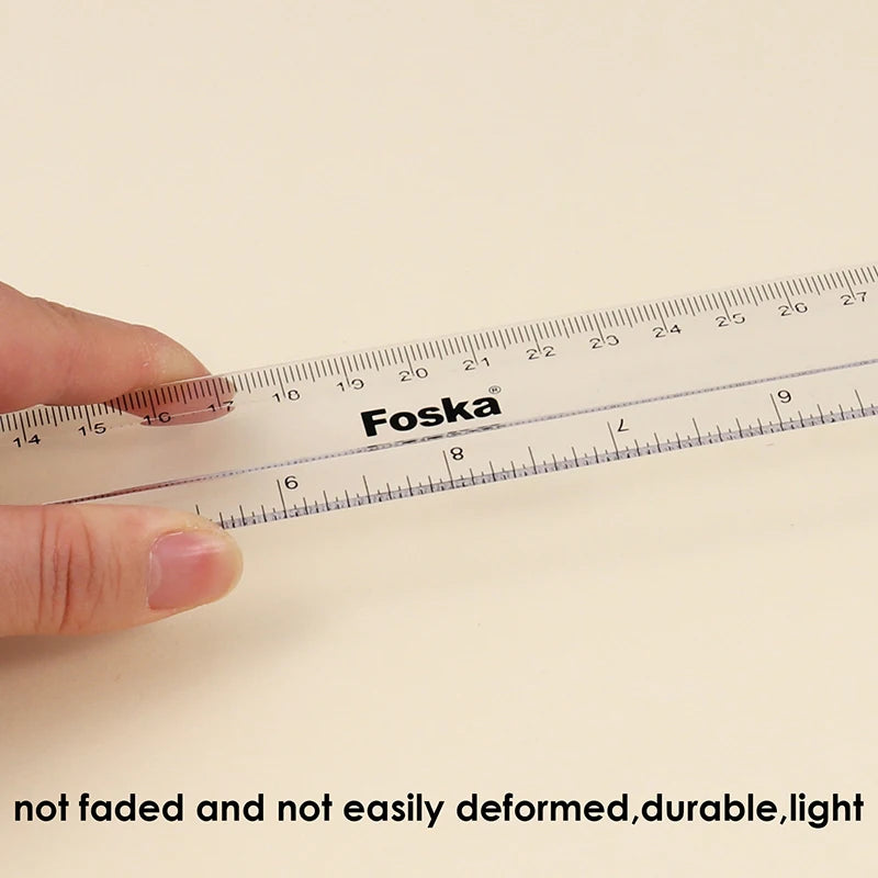 Clear Plastic Ruler 50cm with Centimeters and Inches