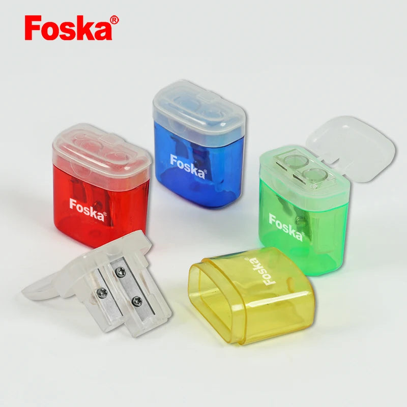 Transparent Double-Hole Pencil Sharpener