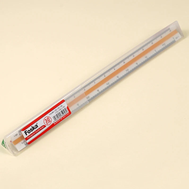 Plastic Triangular Scale Ruler 30cm