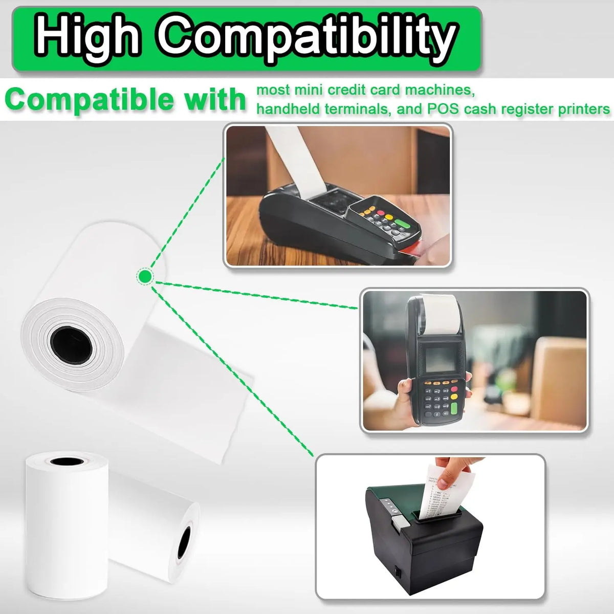 Thermal Receipt Paper Roll for POS Printers