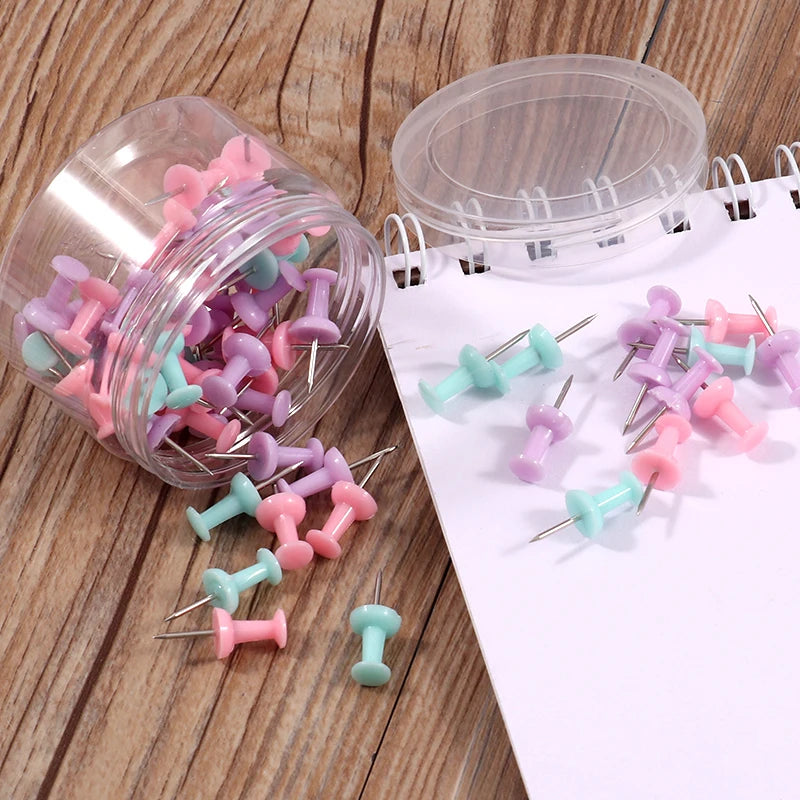 Round Head Plastic Thumbtacks 23mm – Box of 80