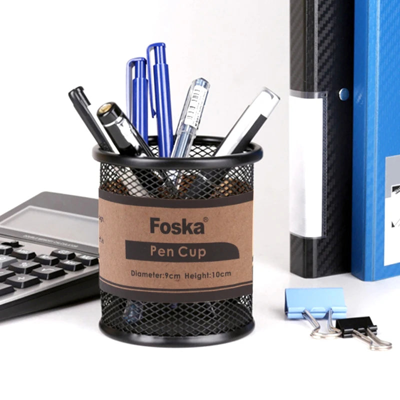 Mesh Metal Pen Holder Cup – Compact
