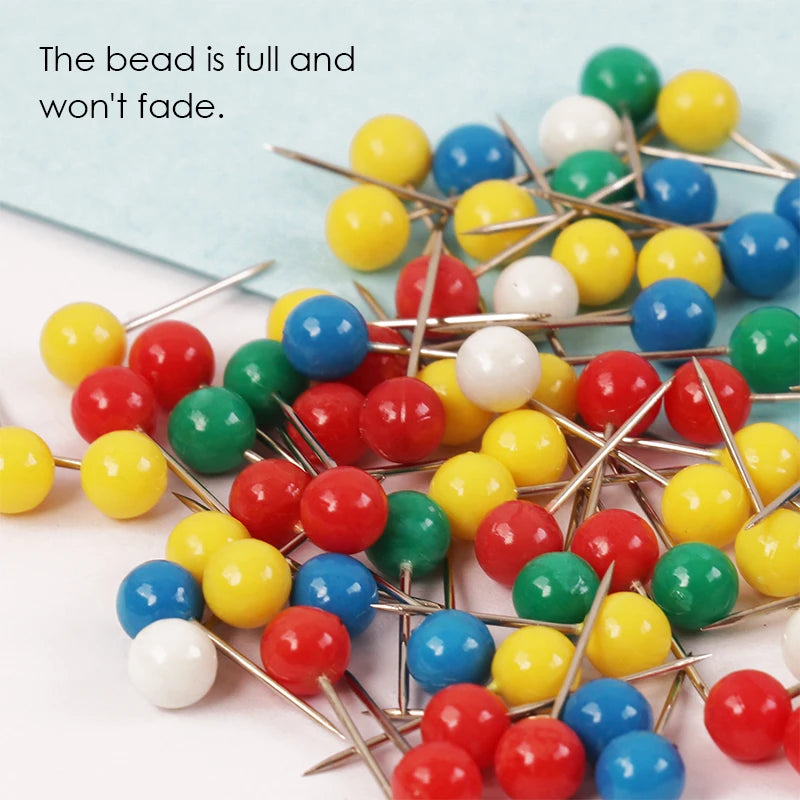 Ball Head Metal Map Pins 5mm – Box of 100