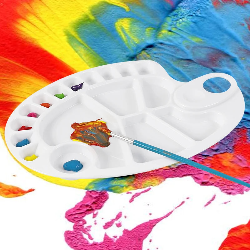 Portable Plastic Watercolour Paint Mixing Tray 31 x 21cm