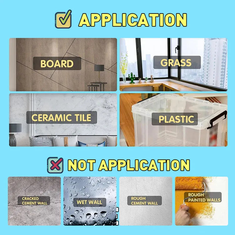 Removable Reusable Sticky Tack Strips 50g – White