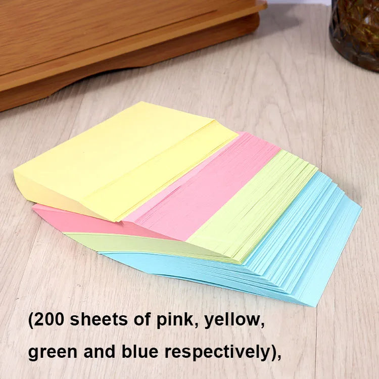 Four-Colour Sticky Memo Block 90 x 90 mm – 750 Sheets