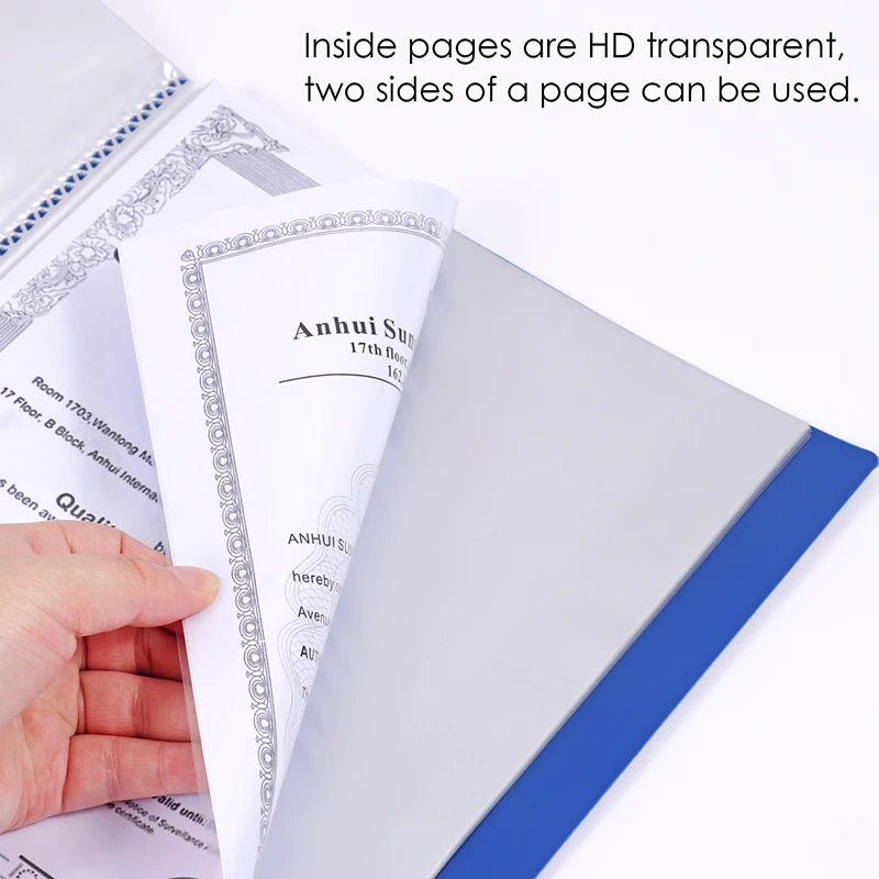A4 Clear Display Book – HD transparent inside pages