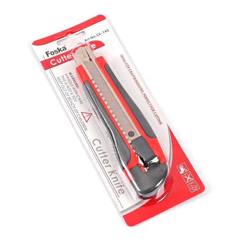 Colourful ABS Utility Knife with 18 mm Snap-Off Blade