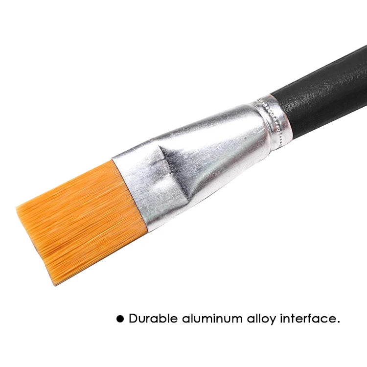 Flat Nylon Artist Paint Brush Set – 5 Pieces