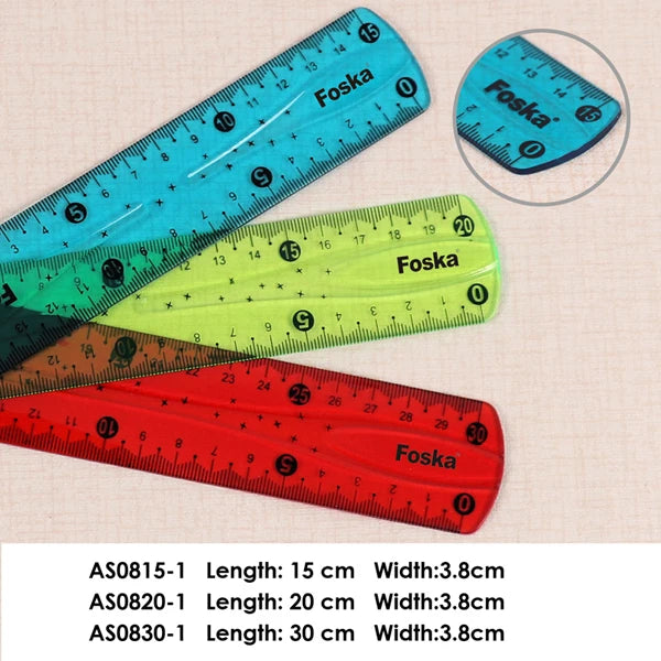 Flexible Plastic Ruler 30cm