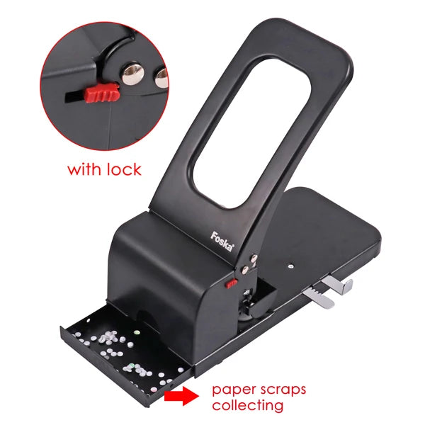 Heavy Duty Paper Punch 100 Sheets – 8 cm Spacing, 6 mm Holes