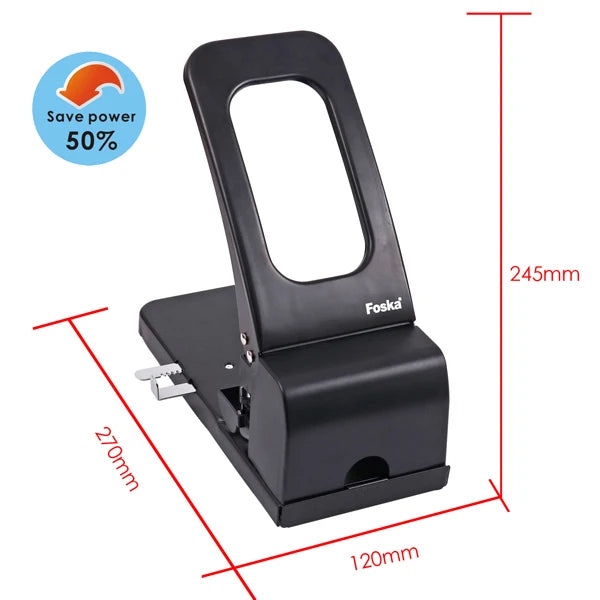 Heavy Duty Paper Punch 100 Sheets – 8 cm Spacing, 6 mm Holes
