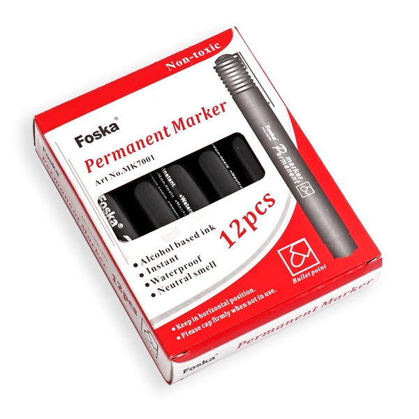 Bullet Tip Permanent Marker Set – 4 Pack
