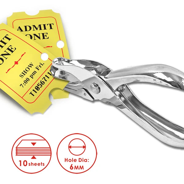 Metal Paper Hole Punch – 6 mm Hole