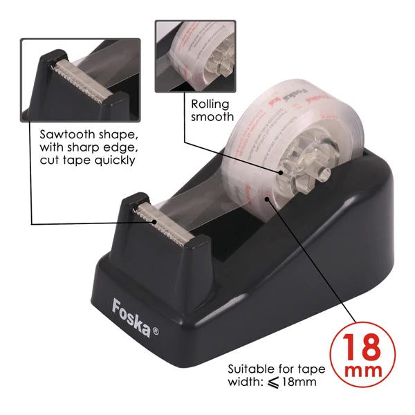 Portable Desktop Tape Dispenser – Compact Office Size