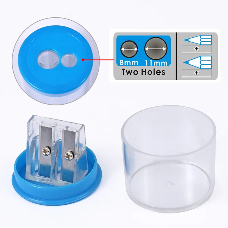 Mini Double-Hole Pencil Sharpener with Box