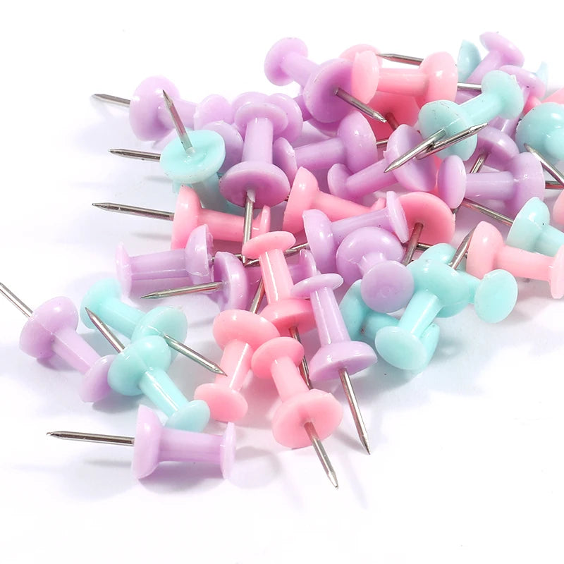 Round Head Plastic Thumbtacks 23mm – Box of 80