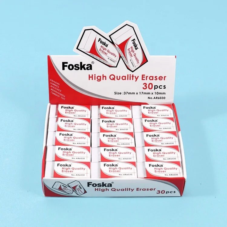 White 2B Student Eraser