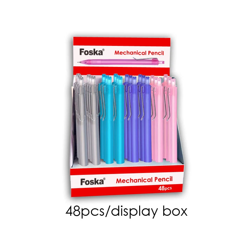 Plastic Click Mechanical Pencil with Metal Holder