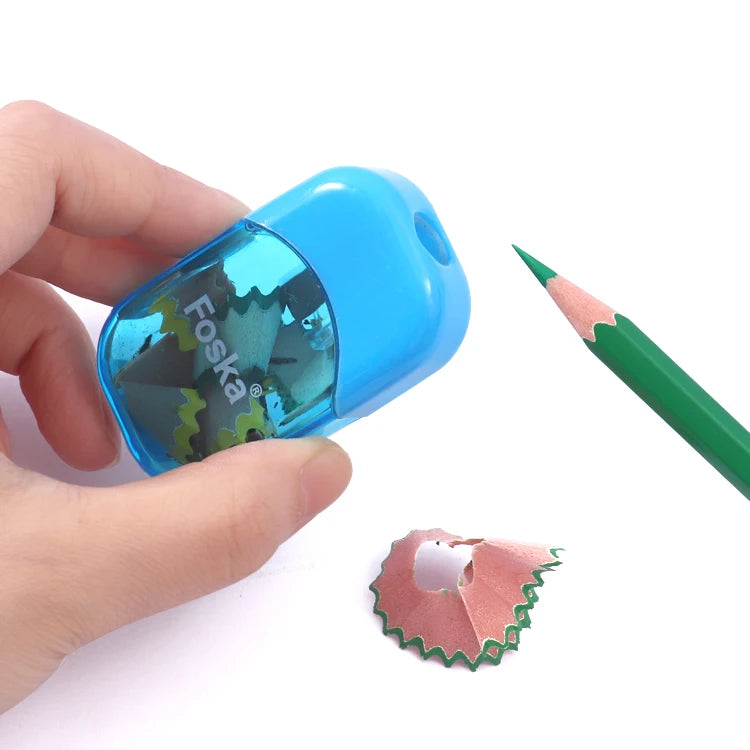 Transparent Pencil Sharpener with Lid