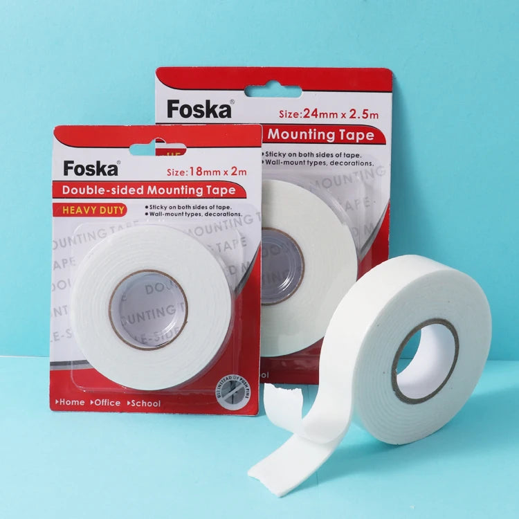 White Double-Sided Foam Mounting Tape