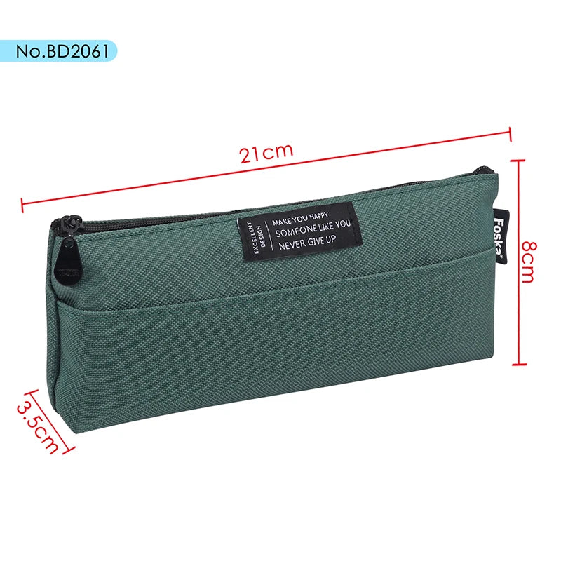 Oxford Cloth Waterproof Pencil Case with Zipper