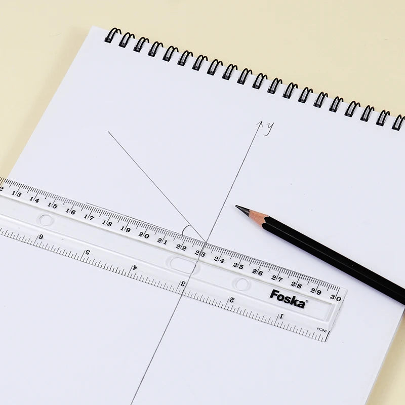 Wide Plastic Straight Ruler 30cm
