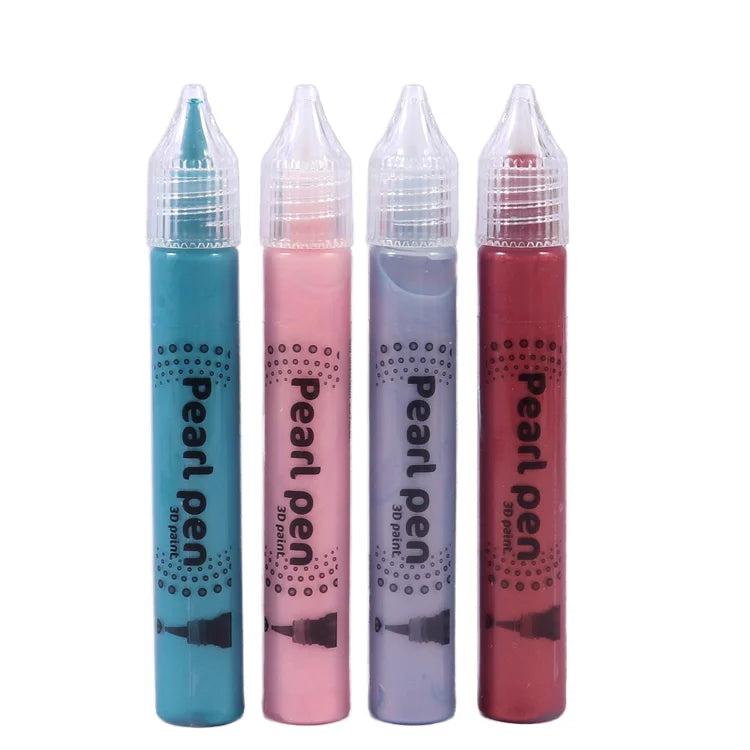 3D Pearl Paint Pens 20ml – Set of 4 Colors