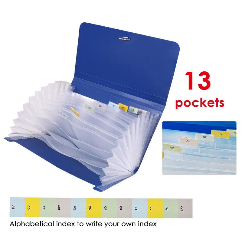 Cheque Size Expanding File Bag – 13 Layers