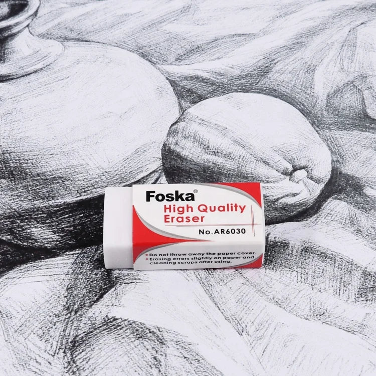 White 2B Student Eraser