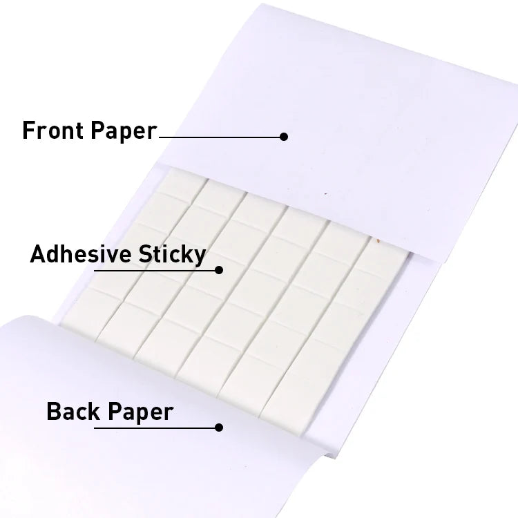 Removable Reusable Sticky Tack Strips 50g – White
