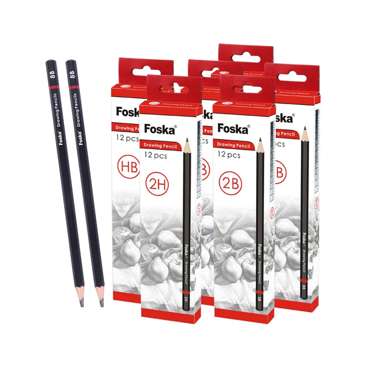 Hexagonal Wooden Drawing Pencils – Box of 12