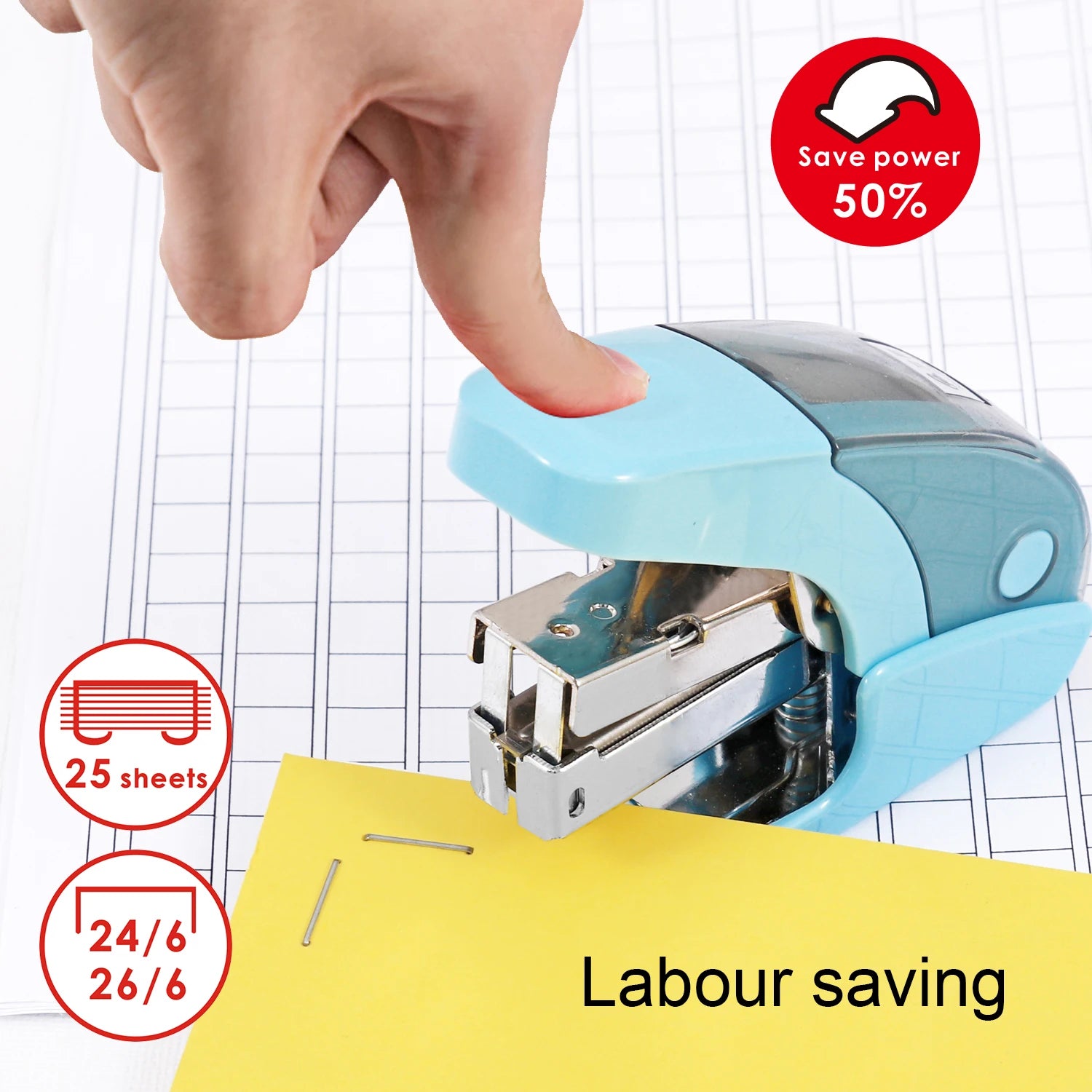 Labour-Saving Stapler – 20 Sheet Capacity