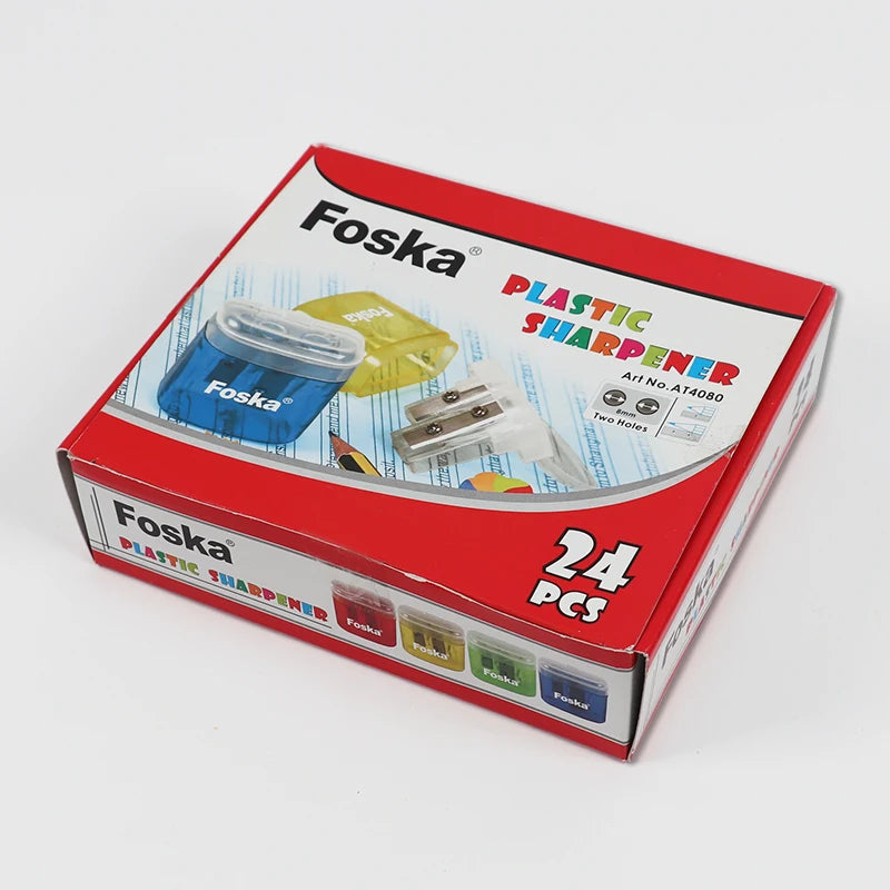 Transparent Double-Hole Pencil Sharpener