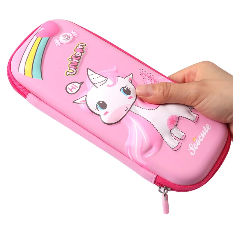 3D EVA Cartoon Double-Layer Pencil Case
