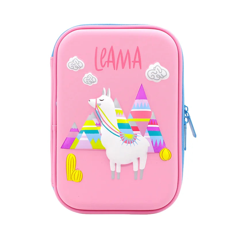 3D EVA Animal Cartoon Pencil Case – Large Capacity